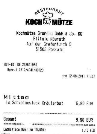 scif Hffner Kochmtze Restaurant